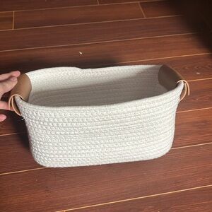 White woven basket
